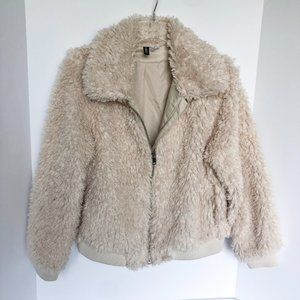 ‼️FINAL SALE‼️H&M Cozy Fuzzy Teddy Bear Faux Fur Jacket